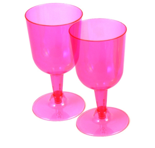 Neon Pink Plastic Partyware