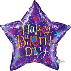 Happy Birthday Supershape Foil Balloons