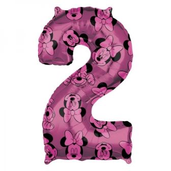 Minnie Mouse Pink Number 2 Supershape Foil Balloon- 26" 