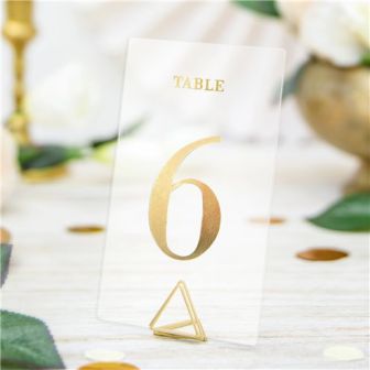 Subtle Signs Table Numbers
