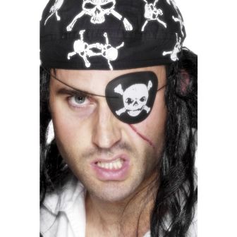 Pirate Eyepatch with Skull and Crossbones