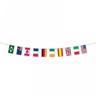 Multi-Nations Flag Banner - 5m