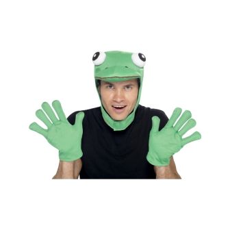 Frog Kit Green with Hood & Gloves