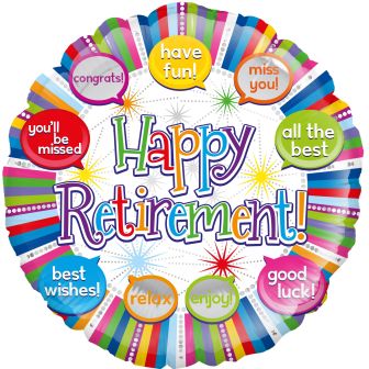 Happy Retirement Foil Balloon - 18''