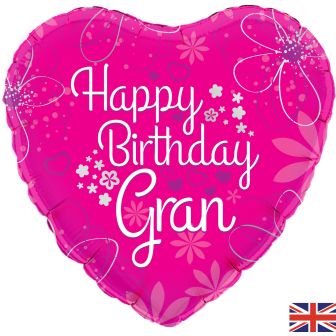 Happy Birthday Gran Foil Balloon - 18''