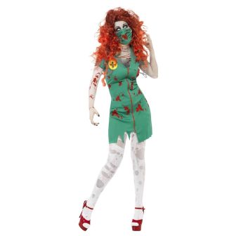 Zombie Scrub Nurse Costume - Small