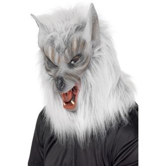 Wolf Mask Grey Overhead Latex