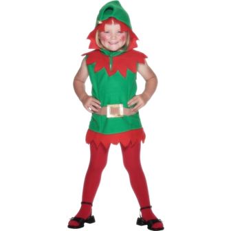 Elf Toddler Costume Green with Belt & Tunic (T1)