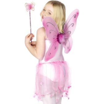Butterfly Wings & Wand Pink