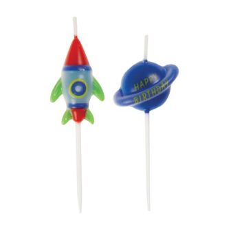 Outer Space Pick Birthday Candles