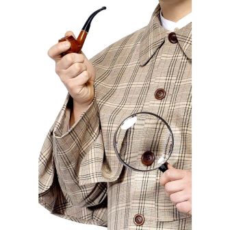 Tales of Old England Sherlock Holmes Kit Brown with Pipe & Magnifying Glass