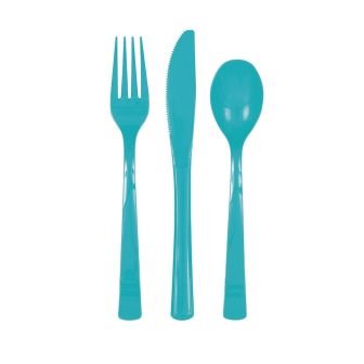 Caribbean Reusable Plastic Cutlery - 18pk