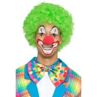 Big Top Clown Bowtie Neon with Spots & Stripes