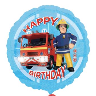 Fireman Sam Happy Birthday Foil Balloon - 18"