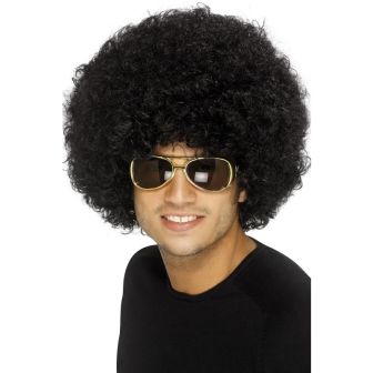70s Funky Afro Wig Black 120g