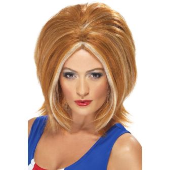 Girl Power Wig Ginger with Blonde Streaks