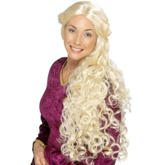 Renaissance Wig Blonde Very Long Skin Parting