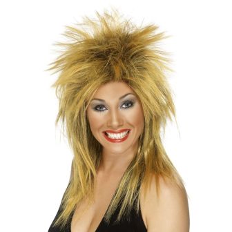 Rock Diva Wig Ginger Long Mullet