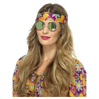 Hippie Specs, Mirrored Green and Blue