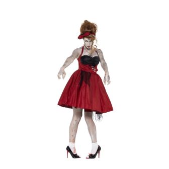 Zombie 50s Rockabilly Costume - Medium