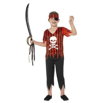 Jolly Roger Pirate Costume - Large