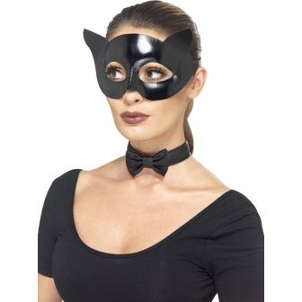 Fever Cat Instant Kit Black with Wet Look Mask & Collar