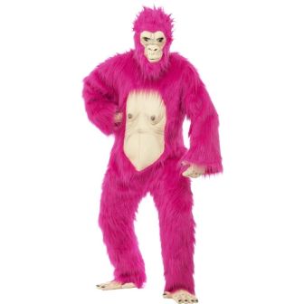 Deluxe Gorilla Costume Neon Pink