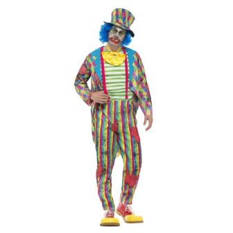 Deluxe Patchwork Clown Costume - Large