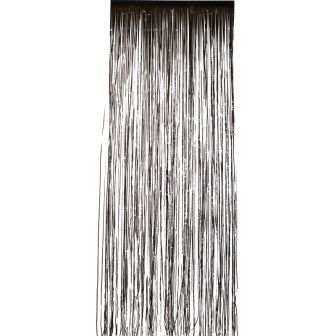 Shimmer Curtain Metallic Black 91x244cm / 36x96in