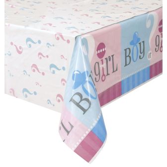 Girl or Boy Plastic Table Cover - Each