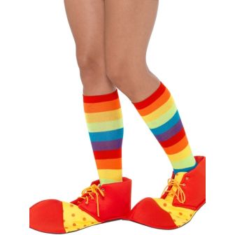 Spotty Clown Shoe Covers Red & Yellow