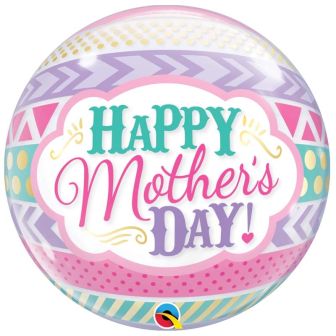 Happy Mother's Day Bubble Balloon - 22"