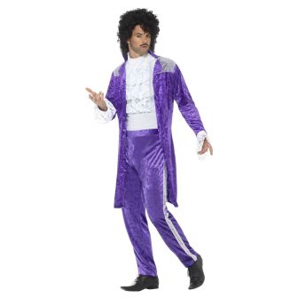 80s Purple Musician Costume (L)