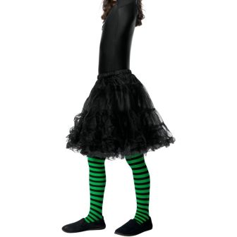 Wicked Witch Tights Child Green & Black