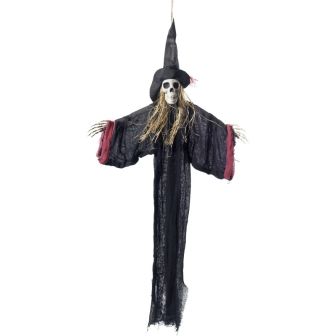 Hanging Witch Skeleton Decoration - Each 
