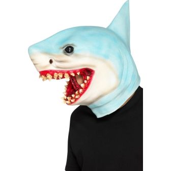 Shark Overhead Mask Blue Latex