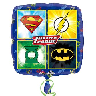 Justice League Emblems Foil Balloon - 18"