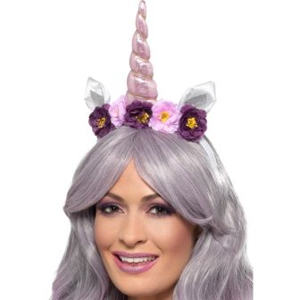 Unicorn Headband Multi-Coloured Adult