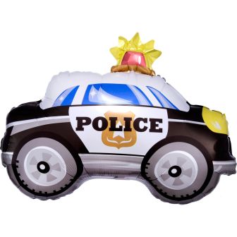 On the Road Police Car Shape Foil Balloon - 24"
