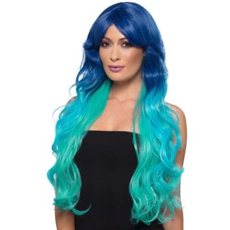 Fashion Mermaid Wig Wavy Extra Long Multi-Coloured Heat Resistant/ Styleable