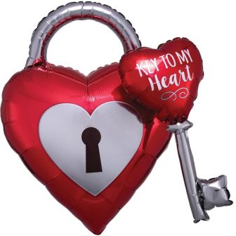 Key To My Heart Multi Balloon - 32"