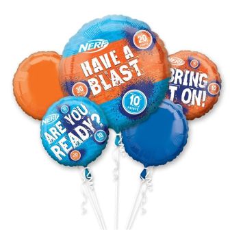 Nerf Party Balloon Bouquet - 5pk