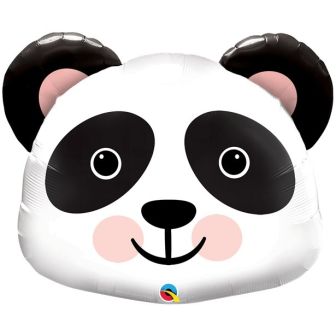 Panda Bear Head Large Foil Balloon - 31"