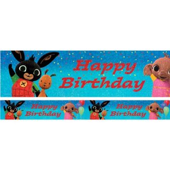 Bing Happy Birthday Holographic Foil Banner