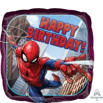 'Happy Birthday' Spider-Man Foil Balloon - 18"