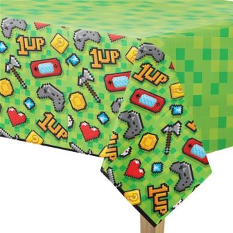 Game On Plastic Table Cover - Each