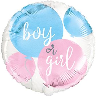 Boy Or Girl Gender Reveal Balloon - 18''