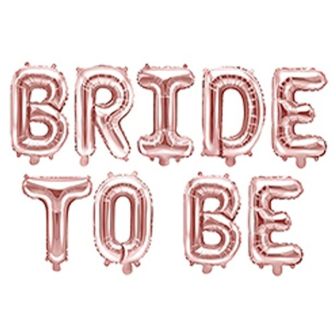 Rose Gold Bride To Be Balloon Bunting