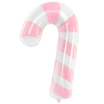 Pink Candy Cane Balloon - Each
