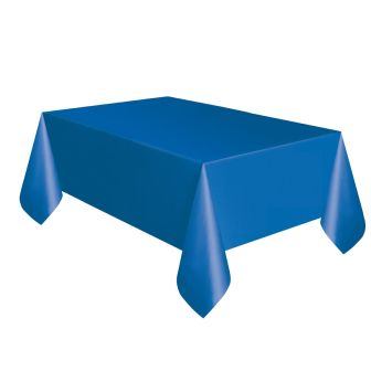 Royal Blue Plastic Table Cover - Each
